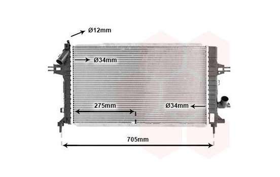 Radiator, engine cooling 37002365 International Radiators, Image 2