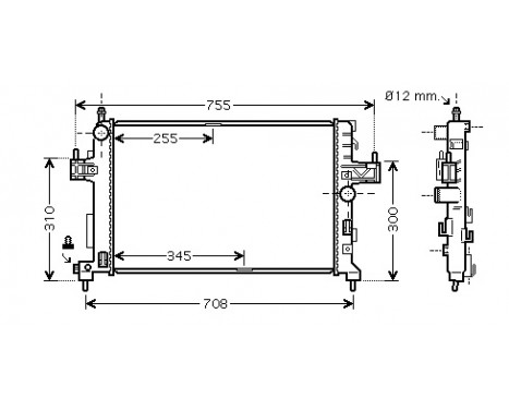 Radiator, engine cooling 37002380 International Radiators