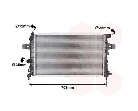 Radiator, engine cooling 37002381 International Radiators, Image 2
