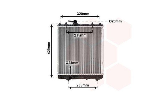 Radiator, engine cooling 37002382 International Radiators, Image 2