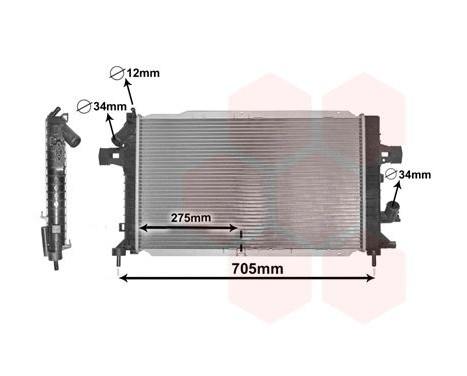 Radiator, engine cooling 37002383 International Radiators, Image 2