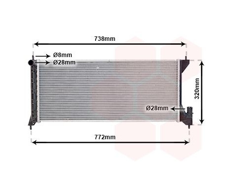 Radiator, engine cooling 37002386 International Radiators, Image 2