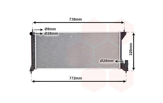 Radiator, engine cooling 37002386 International Radiators, Image 2