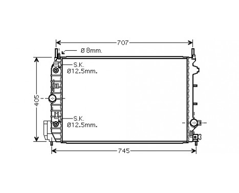 Radiator, engine cooling 37002388 International Radiators