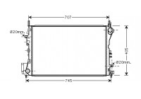 Radiator, engine cooling 37002395 International Radiators