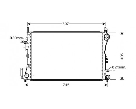 Radiator, engine cooling 37002395 International Radiators