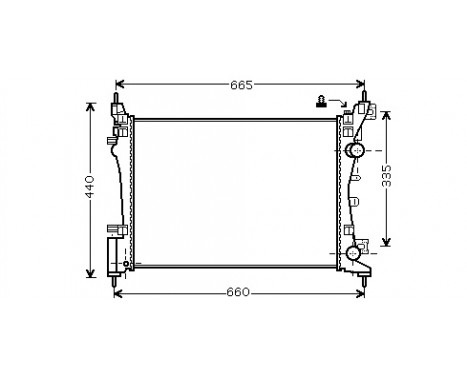 Radiator, engine cooling 37002408 International Radiators