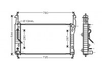 Radiator, engine cooling 37002424 International Radiators