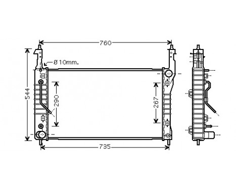 Radiator, engine cooling 37002424 International Radiators