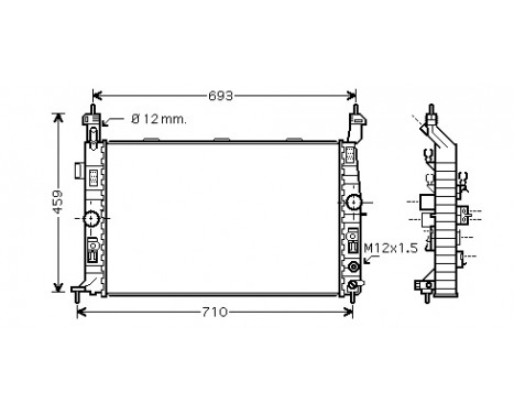 Radiator, engine cooling 37002431 International Radiators