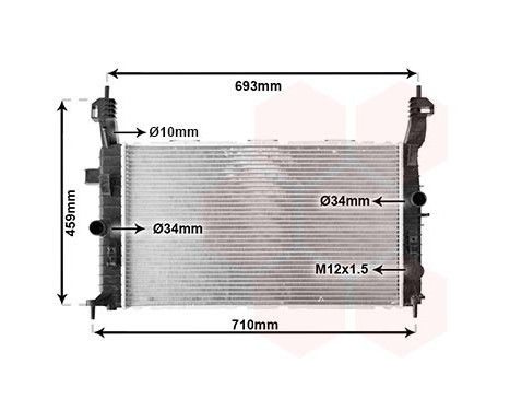 Radiator, engine cooling 37002431 International Radiators, Image 2