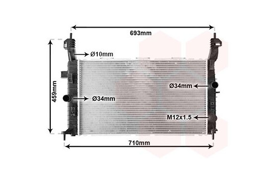 Radiator, engine cooling 37002431 International Radiators, Image 2