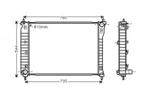 Radiator, engine cooling 37002435 International Radiators