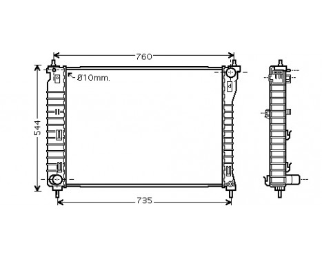 Radiator, engine cooling 37002435 International Radiators