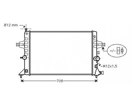 Radiator, engine cooling 37002440 International Radiators