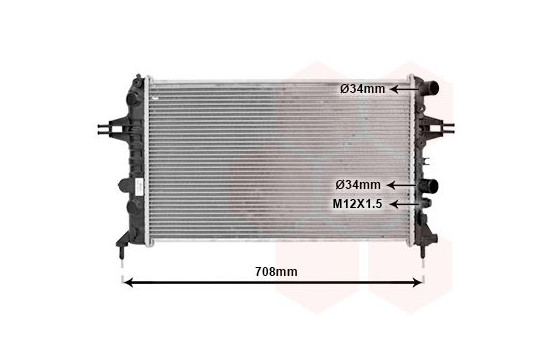 Radiator, engine cooling 37002444 International Radiators, Image 2