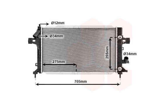 Radiator, engine cooling 37002467 International Radiators, Image 2