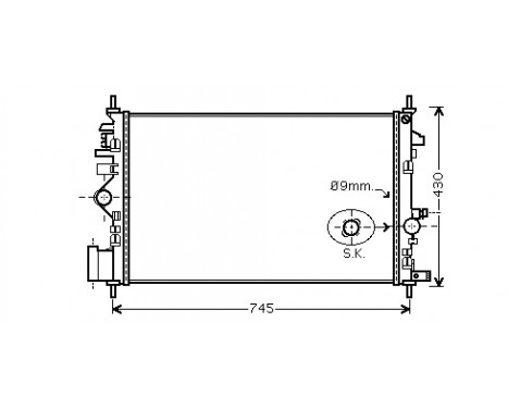 Radiator, engine cooling 37002468 International Radiators