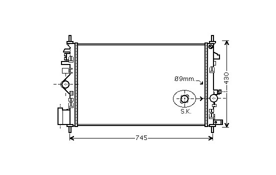 Radiator, engine cooling 37002468 International Radiators