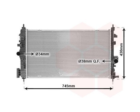 Radiator, engine cooling 37002468 International Radiators, Image 2