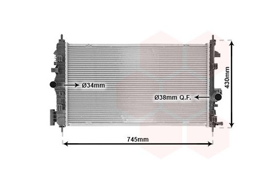 Radiator, engine cooling 37002468 International Radiators, Image 2
