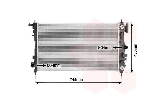 Radiator, engine cooling 37002470 International Radiators, Image 2
