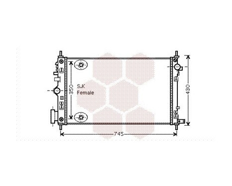 Radiator, engine cooling 37002472 International Radiators, Image 2