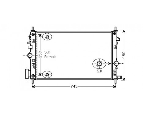 Radiator, engine cooling 37002473 International Radiators