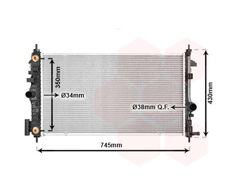 Radiator, engine cooling 37002473 International Radiators, Image 2