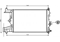 Radiator, engine cooling 37002484 International Radiators
