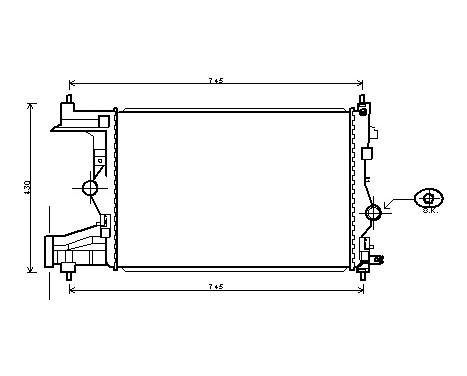 Radiator, engine cooling 37002487 International Radiators Plus