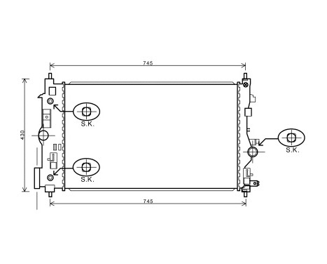 Radiator, engine cooling 37002546 International Radiators Plus