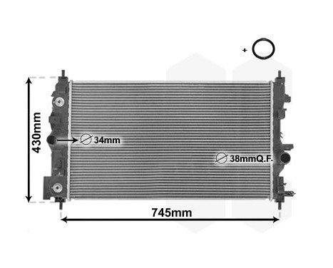 Radiator, engine cooling 37002546 International Radiators Plus, Image 3