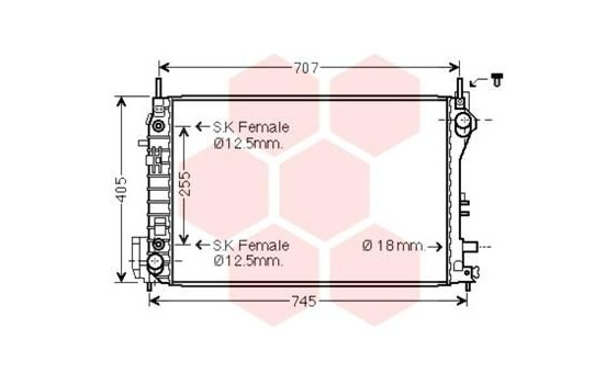 Radiator, engine cooling 37002559 International Radiators, Image 2