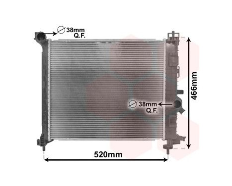 Radiator, engine cooling 37002561 International Radiators, Image 2