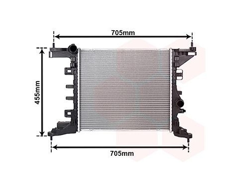 Radiator, engine cooling 37002568 International Radiators, Image 2