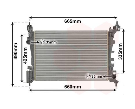 Radiator, engine cooling 37002574 International Radiators, Image 2