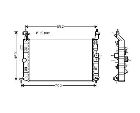 Radiator, engine cooling 37002583 International Radiators