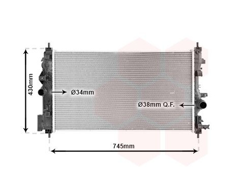 Radiator, engine cooling 37002591 International Radiators, Image 2