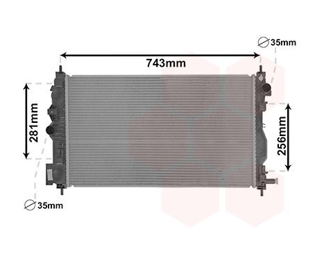 Radiator, engine cooling 37002599 International Radiators, Image 2