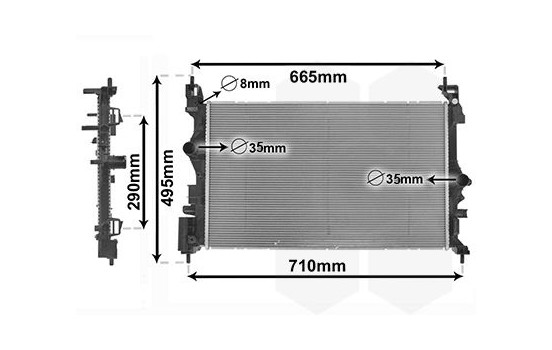 Radiator, engine cooling 37012701 International Radiators