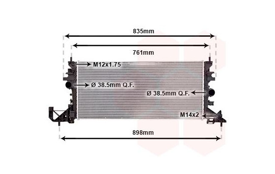 Radiator, engine cooling 37012704 International Radiators