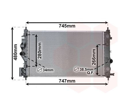 Radiator, engine cooling 37012708 International Radiators