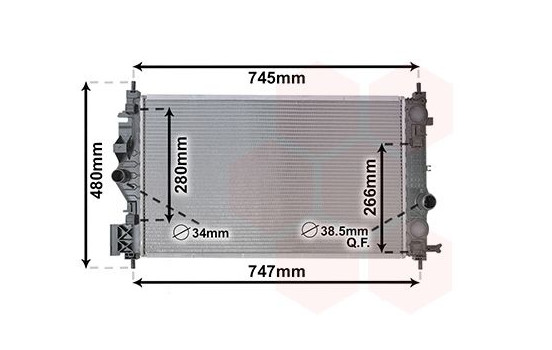 Radiator, engine cooling 37012708 International Radiators