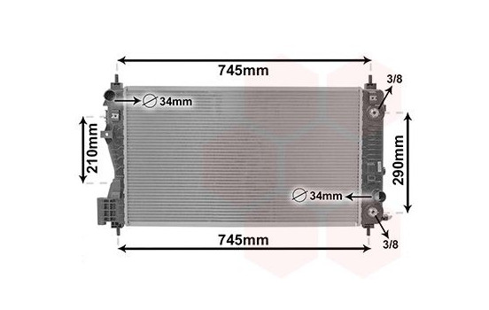 Radiator, engine cooling 37012714 International Radiators
