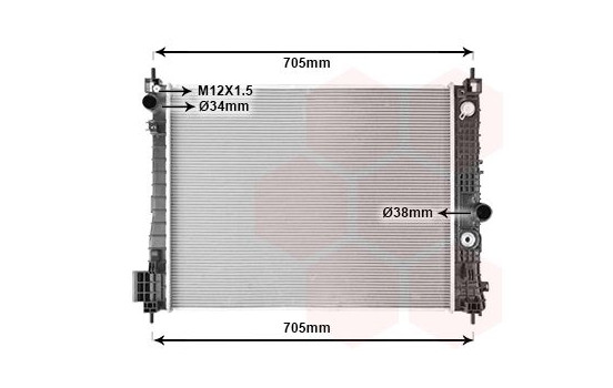 Radiator, engine cooling 37012718 International Radiators