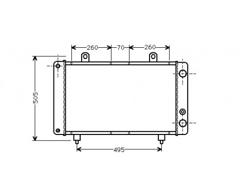 Radiator, engine cooling 40002032 International Radiators