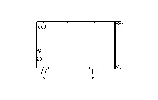 Radiator, engine cooling 40002043 International Radiators