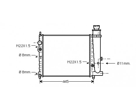 Radiator, engine cooling 40002073 International Radiators