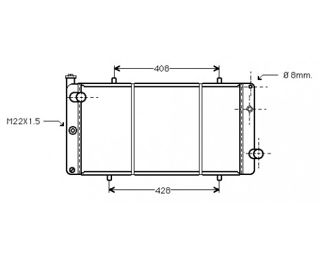 Radiator, engine cooling 40002079 International Radiators Plus